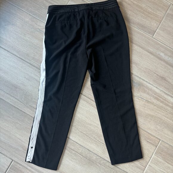 Belle Vere Black Dress Pants w/ White Side Stripe – Women’s Size 8 - Picture 7 of 7